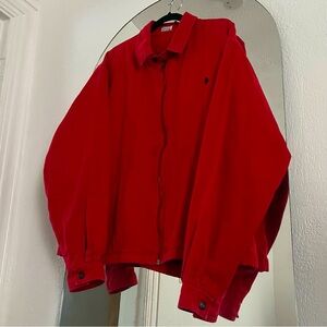 Vintage Red Cotton Barn Jacket